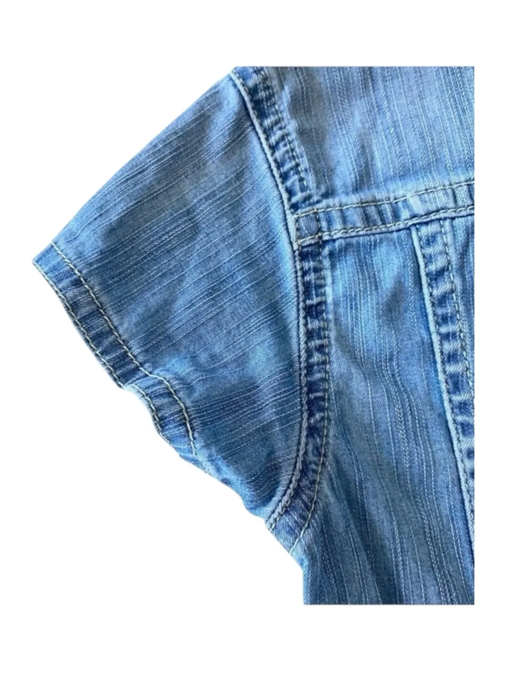 Diesel ⍟ Denim A-Line Dress ⍟ Blue Jeans ⍟ with Patches ⍟ Girl’s 3 3T 97 cm ⍟ - Picture 11 of 16